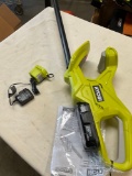 New Ryobi 18 volt hedge trimmer with battery, & charger, WORKS