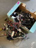 Large lot of assorted cables, chargers, electronics cables, etc
