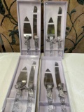 New Wedding cake knife sets. 4 sets