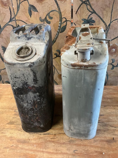 Jerry Form oil cans. 2 pieces