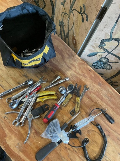 Dewalt tool bag and assorted tools