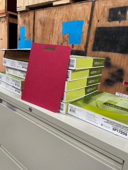 11 boxes. Nature Saver recycled classification folders SP17206. 10 folders per box
