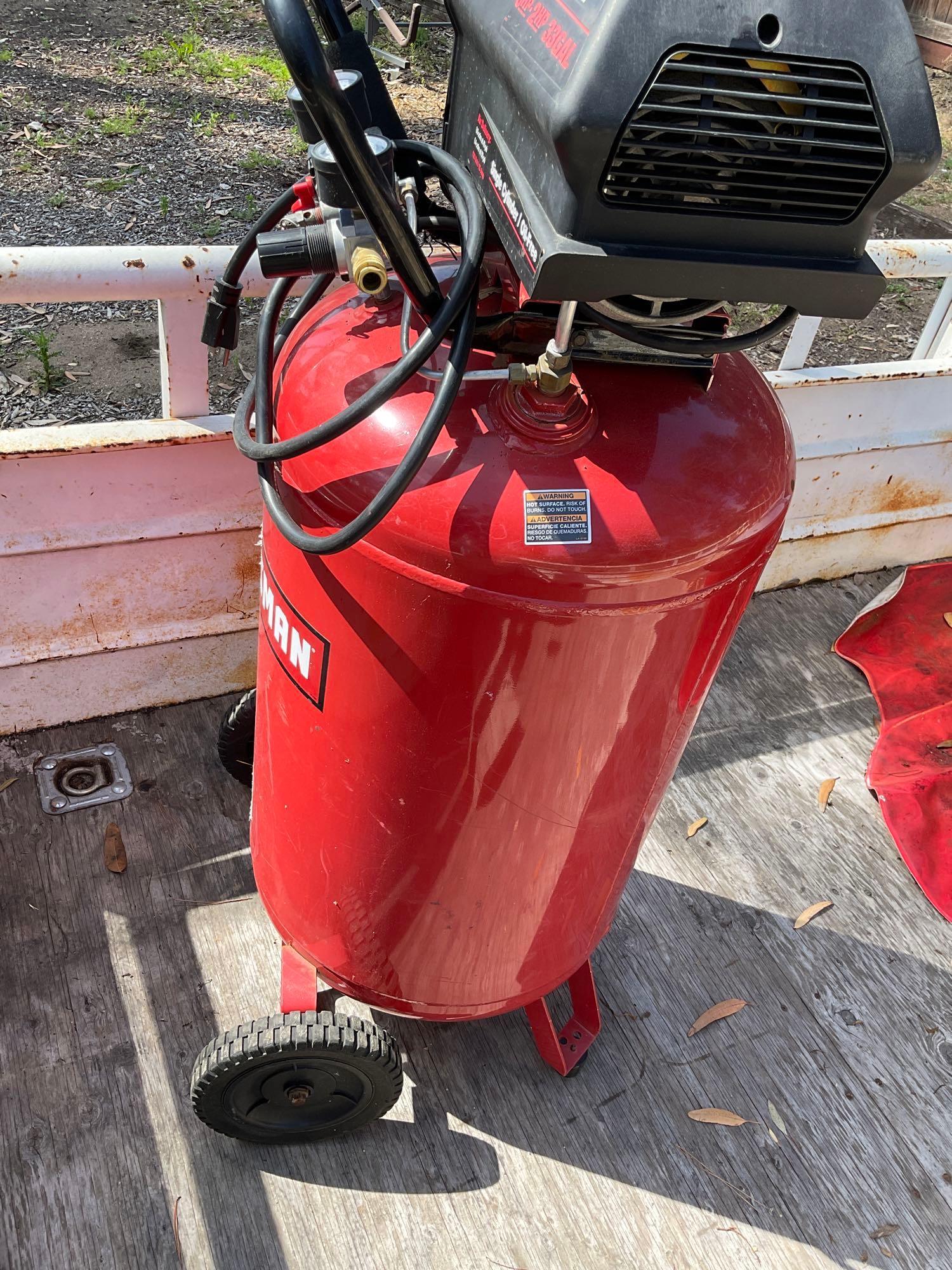 Craftsman single cylinder oil sale free air compressor