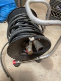 Air Hose & Reel, with High Pressure Nozzle.