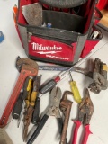 Milwaukee tool bag and assorted tools