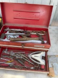 Mastergrip two drawer tool box and assorted tools