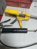 Epoxy tile tool & Central Pneumatic pistol grip grease gun. 2 pieces