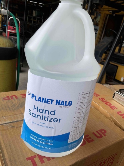 Planet Halo Hand Sanitizer, 2 CASES, (8), 1-gallon bottles per lot.