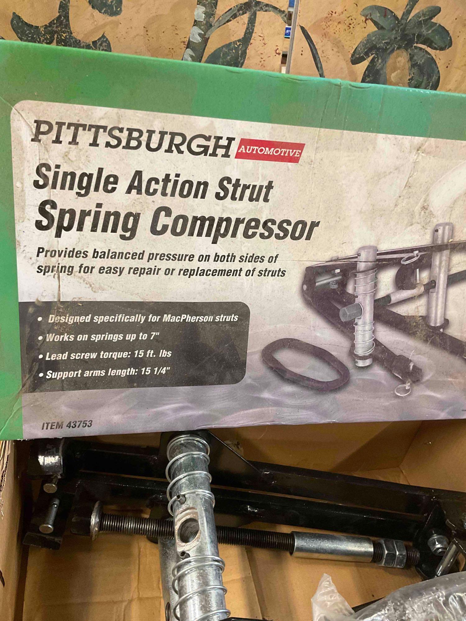 Pittsburgh single action cheap strut spring compressor