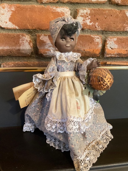 Vintage/collectable, 12" Gambina Doll "Cloe" Market Lady