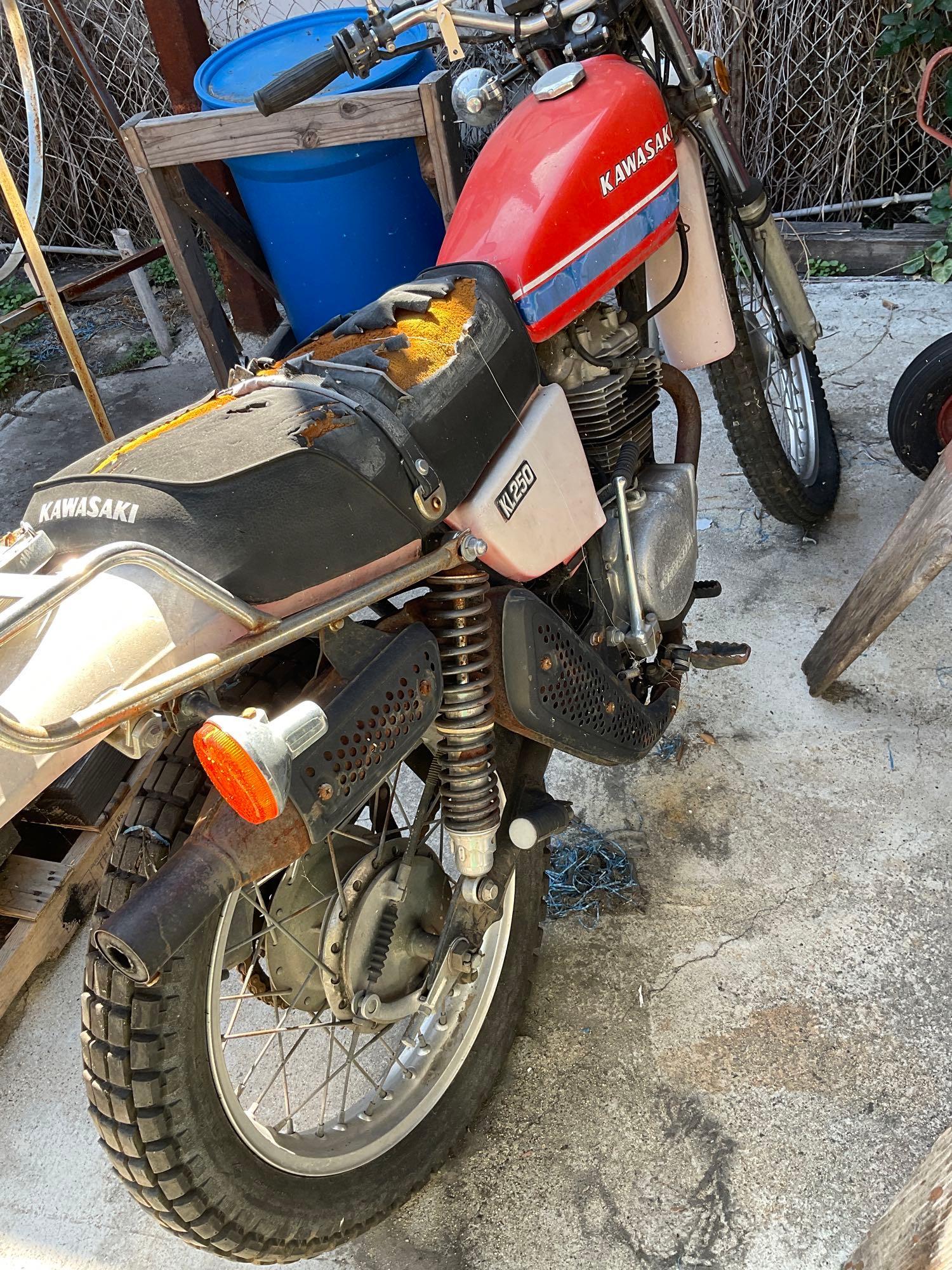 1978 Kawasaki Dual Sport KL 250, Does not run, Proxibid