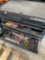 Husky 5 drawer tool box with assorted tools/ items. 18