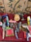 Painters items. Krause & Becker machine, brushes, scrappers, gun dispenser, etc