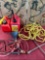 Gasoline Cans Star wrench, jumper cable, funnel, electrical cord. 6 pieces
