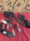 Assorted foldable knives, multi use tools, pouches, etc. 16 pieces