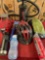 Bicycle Air pumps, water backpack, Bike helmet. water & coffee bottles