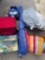 Assorted items Cooler, inflatable bed, umbrella, chair, etc