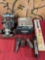 Assorted items. Super Tret car, microphones, audio box, Magnavox, game, walkie talkies. 8 pieces