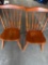 Wood chairs. 2 pieces