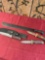 Assorted knives, and Machete. 4 pieces