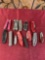 Assorted foldable knives, box cutters multi uses tools. 13 pieces