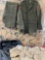 Military clothing, 3) short sleeve 15 1/2% & 16 1/2 shirts 1) 39R coat & 32R pants, Carry bag.