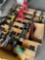 Automotive Jack stands, assorted Hydraulic & Scissor jacks. 14 pieces