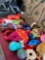 Large Reebok bag and assorted dog toys. 37 pieces