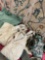 Military items, Duffle bag, assorted shirts, & hats. 9 pieces