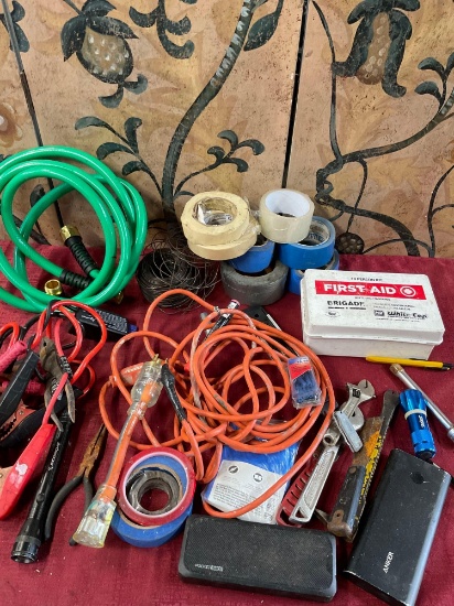 Garden Hose, Wire, Tape, Cables & Assorted items / tools