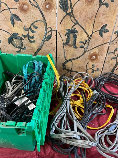 Electrical cords, with crate 11 pieces