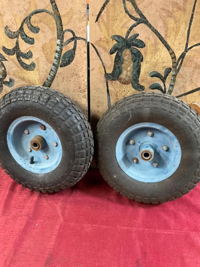 12" & 10" wheels. 4 pieces