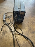 Chicago Electric Welding 90 AMP flux wire welder with gun. Turned on