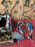 Tool bags, assorted tools & misc. items