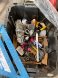 Tough tote and assorted items/ tools