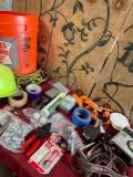 Household items, Bucket and assorted items