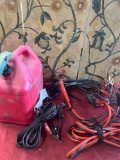 Blitz 5 gallon dispenser & jumper cables. 5 pieces