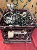 Large grouping of assorted electronics cords, chargers, etc.