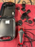 Wahl detail trimmer with accessories & case. Turned on