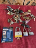 Assorted keys and locks