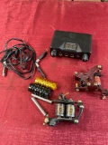 Untested ( no cord) Dragonhawk tattoo machine and assorted tattoo parts/ accessories