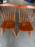 Wood chairs. 2 pieces