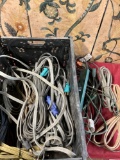 Assorted electrical cords . 11pieces