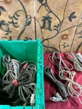 Assorted electrical cords. 14 pieces