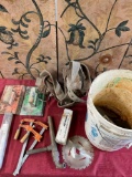 Bucket and assorted tools/ items