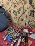 Ipack rolling luggage and assorted tools/ items