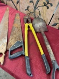 2 Hand Saws, Shovel, 24