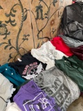Eastsport backpack & assorted medium & large shirts 11 pieces