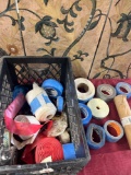 Assorted rolls of painters tape, masking paper, etc