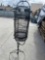Large metal bird cage with stand. 76